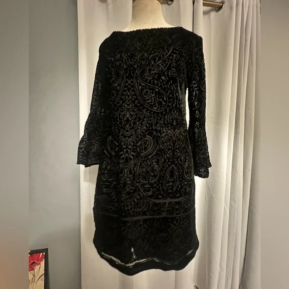 tiana b black lace dress Tiana B. Dresses | Black Lace Dress Size Large | Color: Black | Size: L